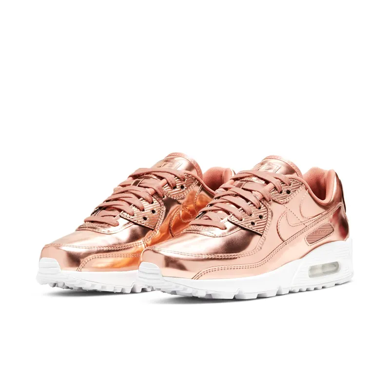 Nike Womens Air Max 90 ‘Metallic Pack’ Rose Gold (2020) (CQ6639-600)