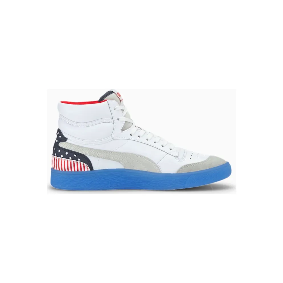 Puma Ralph Sampson Mid 4th of July Weiß/Blau/Rot (374073-01)