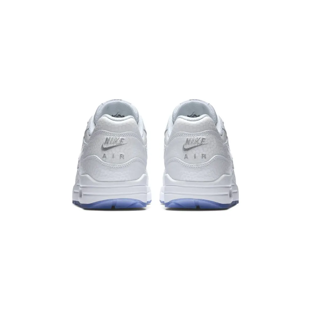 Nike Air Max 1 White Metallic Silver Ice (W) White/White-Metallic Silver (454746-106)