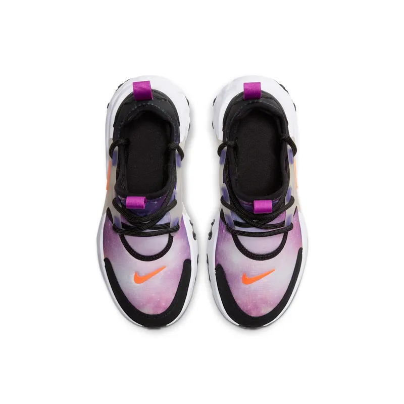 Nike React Presto Galaxy (PS) Black/Court Purple-Blue Fury-Total Orange (CW3074-002)