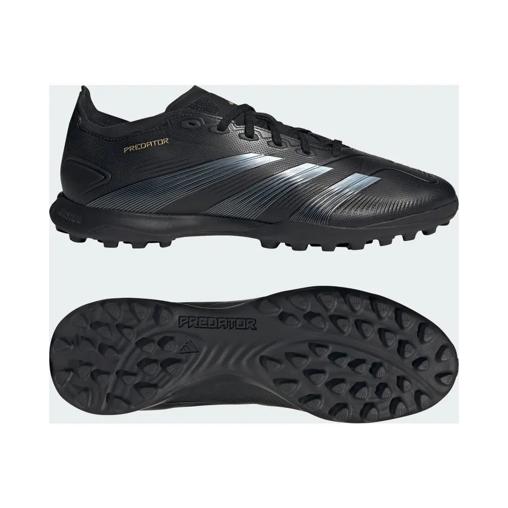 Adidas Predator League Turf Soccer “Core Black / Carbon / Gold Metallic” (IF6377)