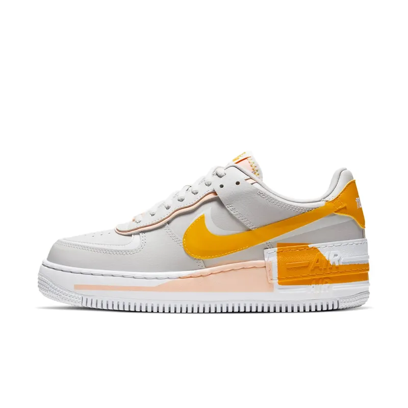 Nike Air Force 1 Shadow Pollen Rise (W) Vast Grey/Pollen Rise-Washed Coral-White (CQ9503-001)