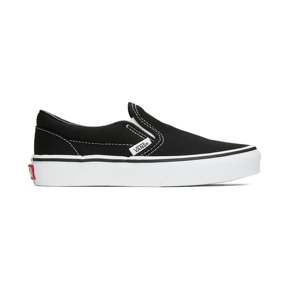 Vans Kids Black Classic Slip-On Little Kids Sneakers (VN000ZBU6BT1)