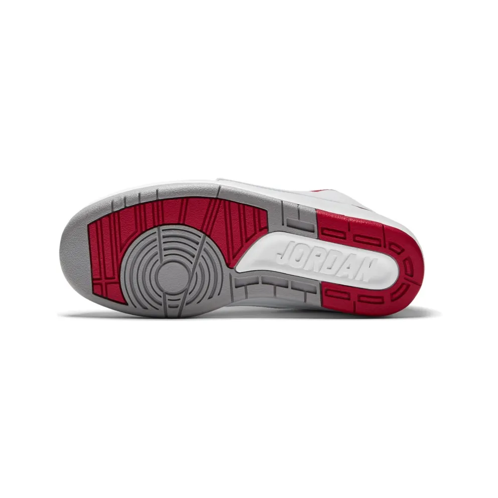 Jordan 2 Retro White Red 2014 (GS) White/Black-Varsity Red-Cement Grey (395718-102)