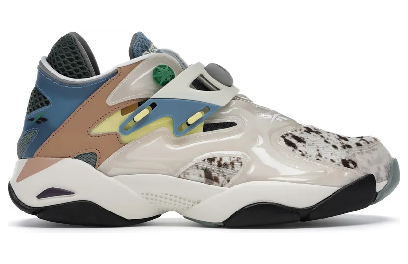 Reebok Pump Court Brain Dead Paper White/Goal Green-Rush Red (Other Brands Reebok)