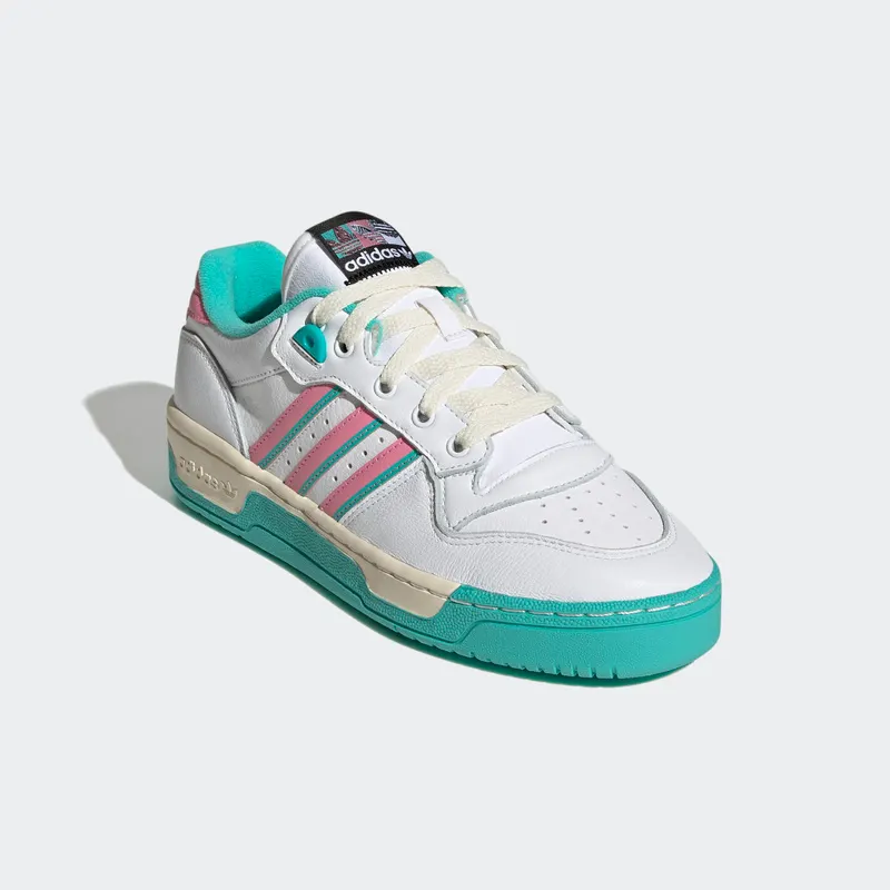 Adidas Rivalry Low Cloud White / Bliss Pink / Mint Rush (HQ6877)