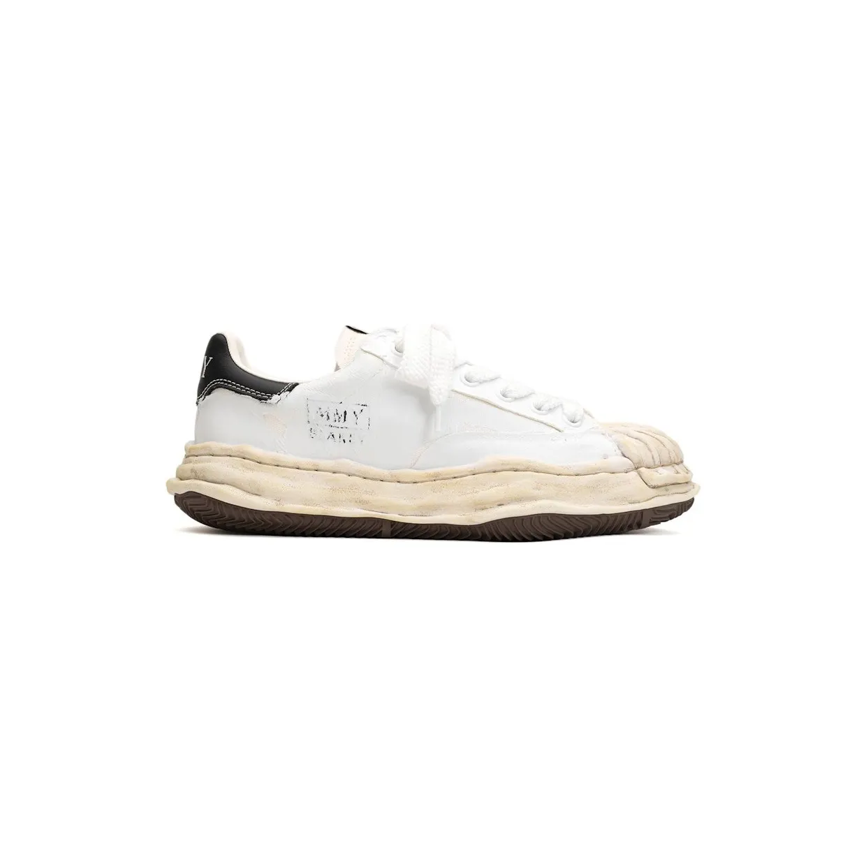 Maison Mihara Yasuhiro Blakey OG Film Attached Canvas Low White (A15FW727-WHT)
