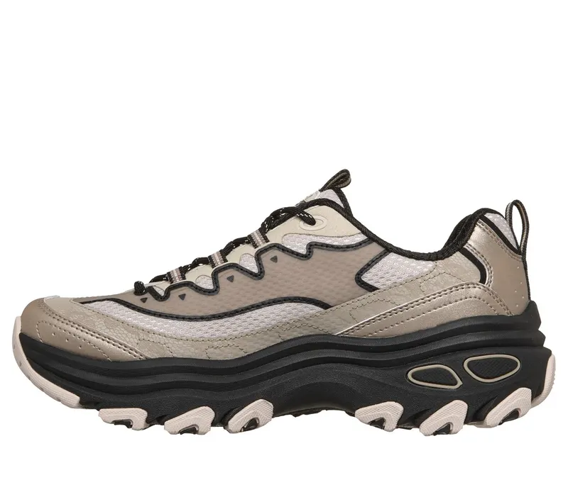 Skechers D’Lite Max Sneaker Taupe/Black