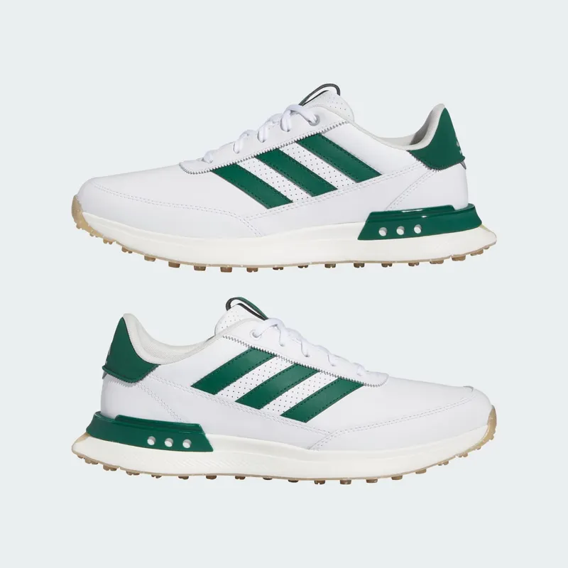 adidas S2G Spikeless Leather 24 Golf Cloud White Collegiate Green Gum (IF0299)