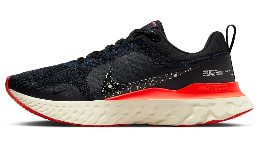 Nike React Infinity Run Obsidian Bright Crimson (DZ3014-002)