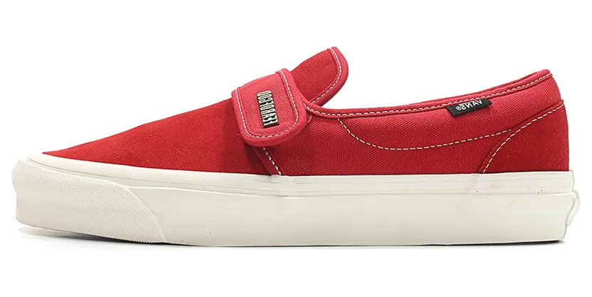 Vans Fear of God x Slip-On 47 DX ‘Collection 2 Red’ Red/Suede (VN0A3J9FPQT)
