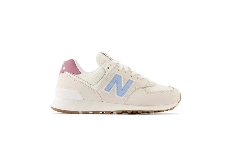 New Balance 574 Beige Baby Pink Ecru Blue (WL574RD)