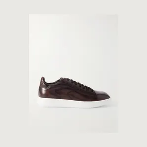Berluti Stellar Venezia Leather Sneakers Dark brown (S6490-001)