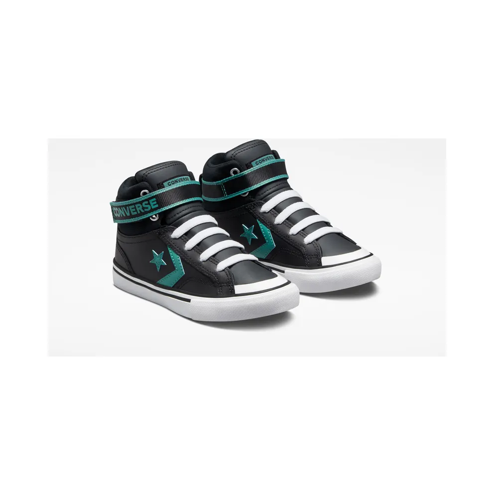 Converse Pro Blaze Strap Easy-On Varsity Club Black/algae Coast/White (373216C)