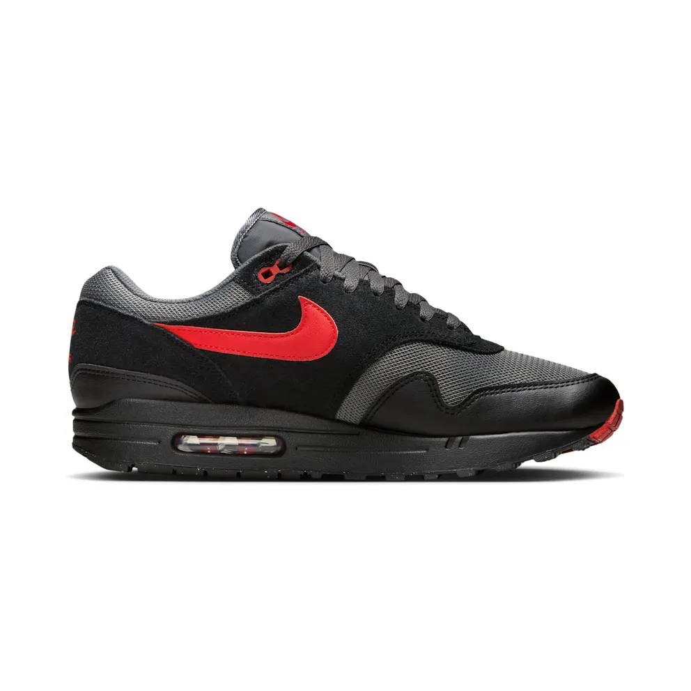 Nike Air Max 1 Essential (black / university red / iron grey) – FZ5808-008
