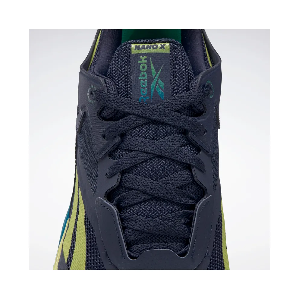 Reebok Nano X Shoes Vector Navy / Horizon Blue / Chartreuse