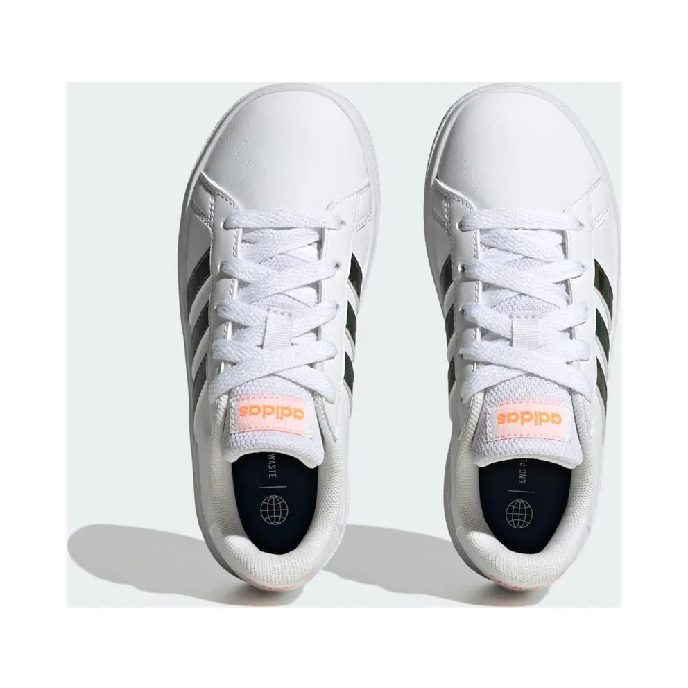 adidas Grand Court Lifestyle Tennis Shoes Cloud White / Cloud White / Screaming Orange (IF2884)