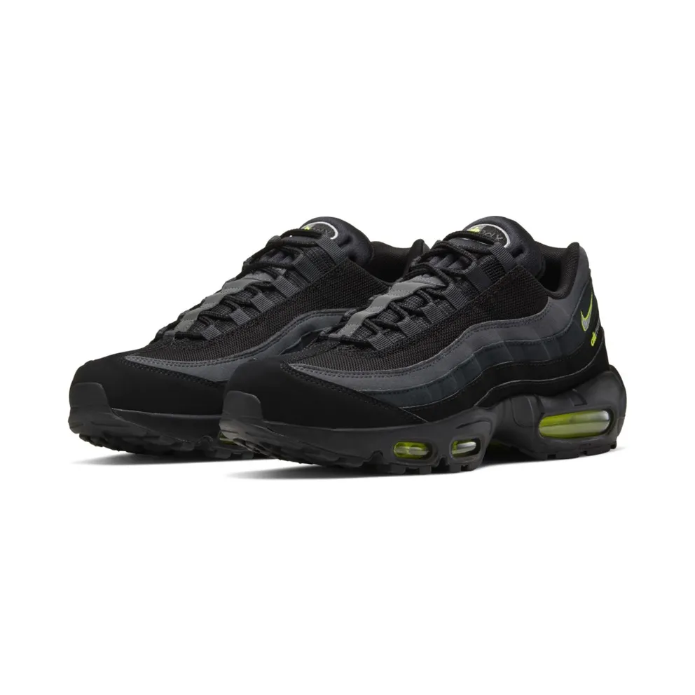Nike Air Max 95 Retro Logo Black Grey Volt Black/Wolf Grey-Cool Grey-Volt (CV1635-002)