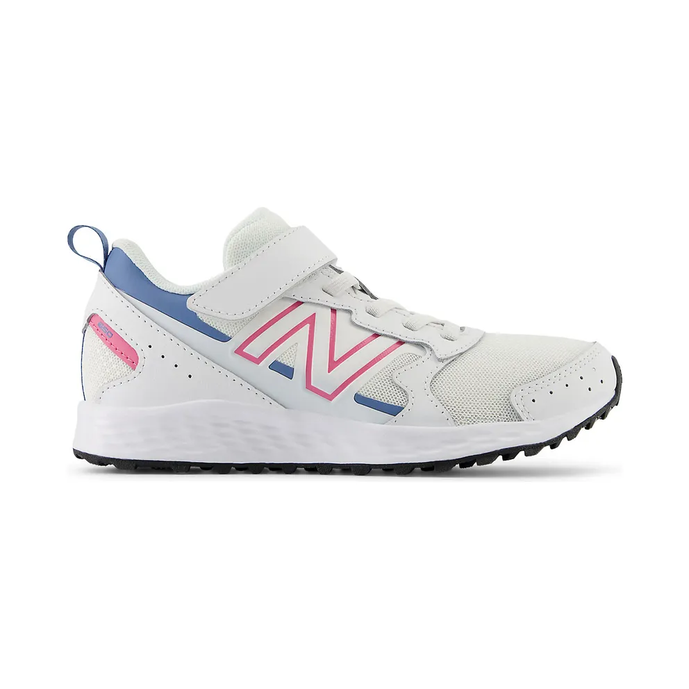 New Balance Fresh Foam 650 Bungee Lace White Real Pink Heron Blue (YT650WP1)
