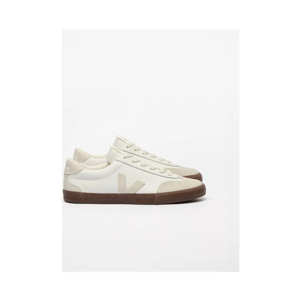 Veja Volley Leather White Natural Bark