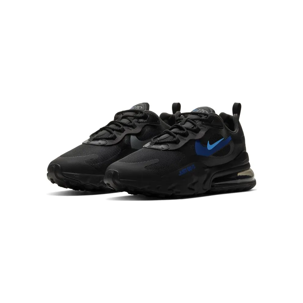 Nike Air Max 270 React Just Do It Black Black/Hyper Royal-Cool Grey-Blue Hero (CT2203-001)