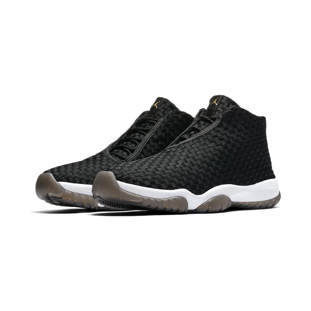 Jordan Future Black White Gold Black/Black-White-Metallic Gold (656503-031)