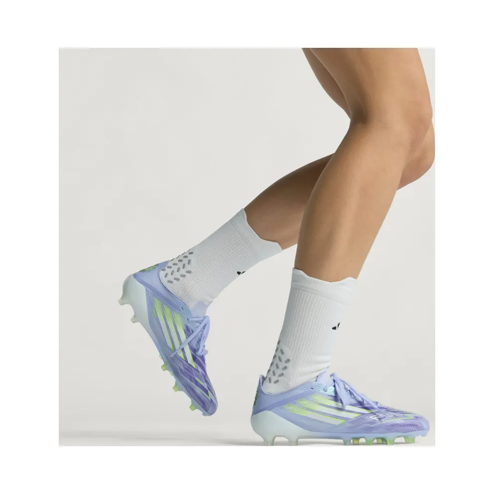 adidas F50 Sparkfusion Elite Low Firm Ground/artificial Grass Boots “Violet Tone / Lucid Lemon / Purple Rush” (JR9225)