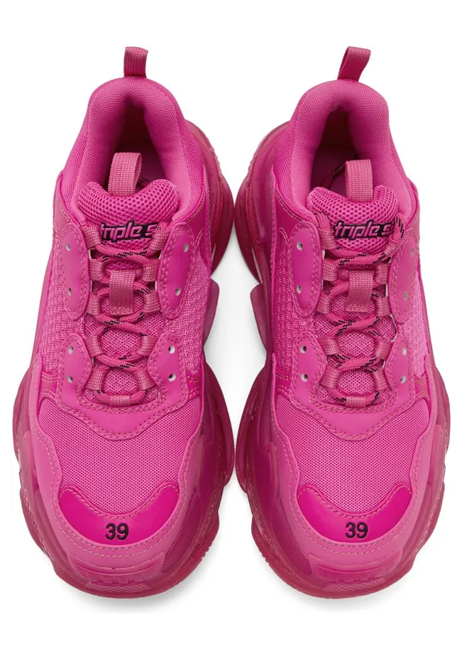 Balenciaga Pink Triple S Clear Sole 5059 PINK (541624-W2FG1) (5)