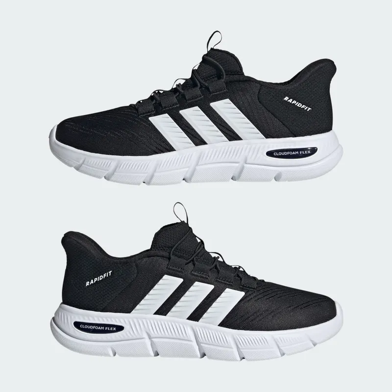 Adidas CLOUDFOAM FLEX RAPIDFIT-Shoes Core Black / Cloud White / Silver Metallic (HP7002)