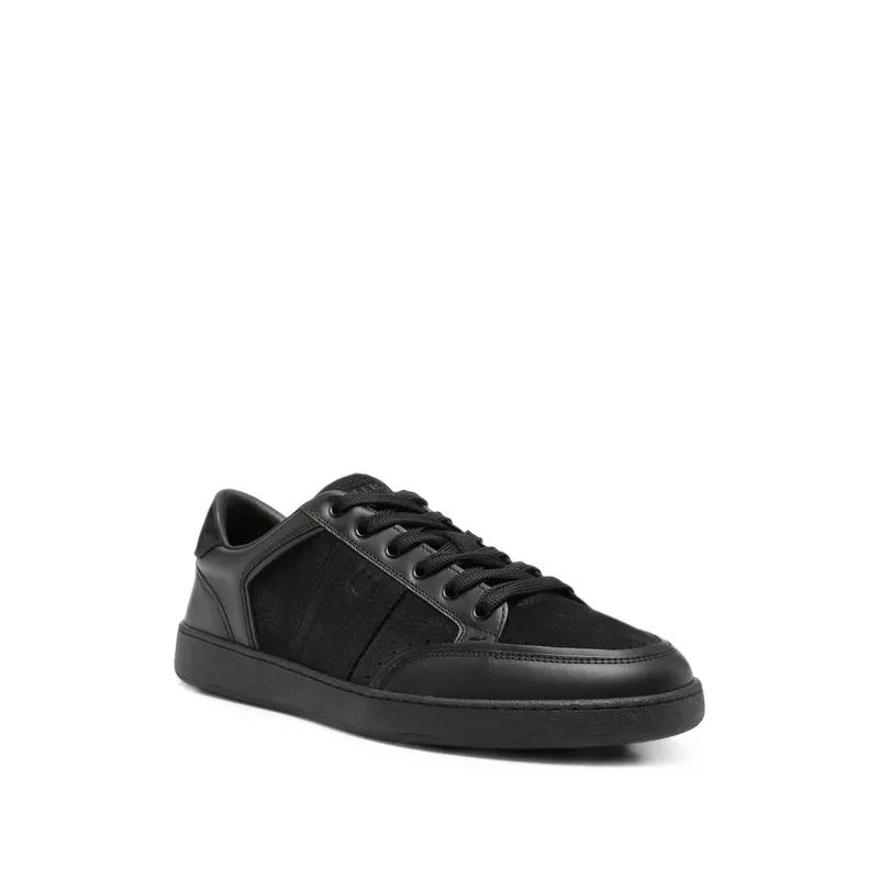 Ferragamo Gancini Panelled Leather “Black” (02B081 0798331 M Black)