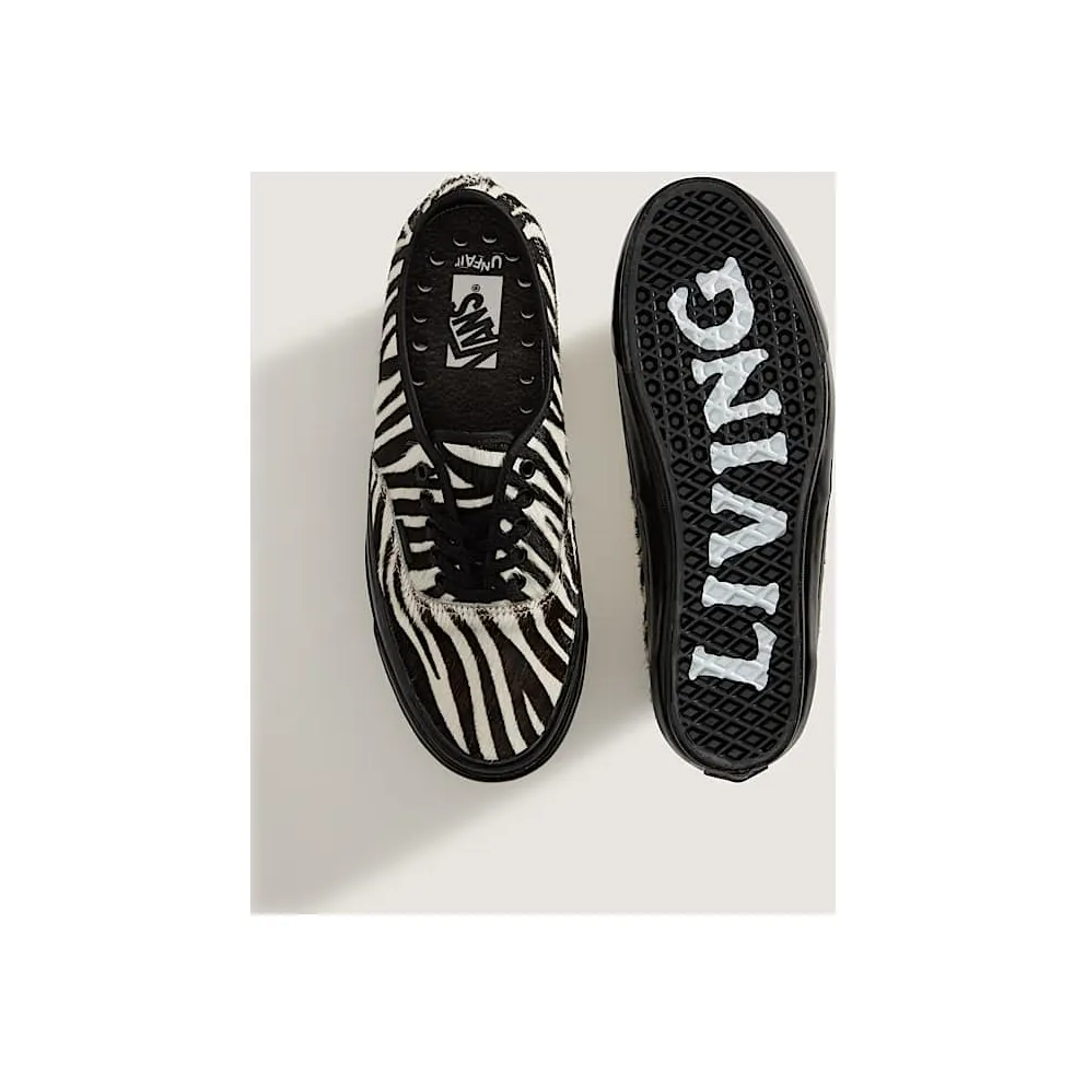 Vans Authentic 44 LX Life is Unfair Zebra Pony Hair (VN000EAKZBR)