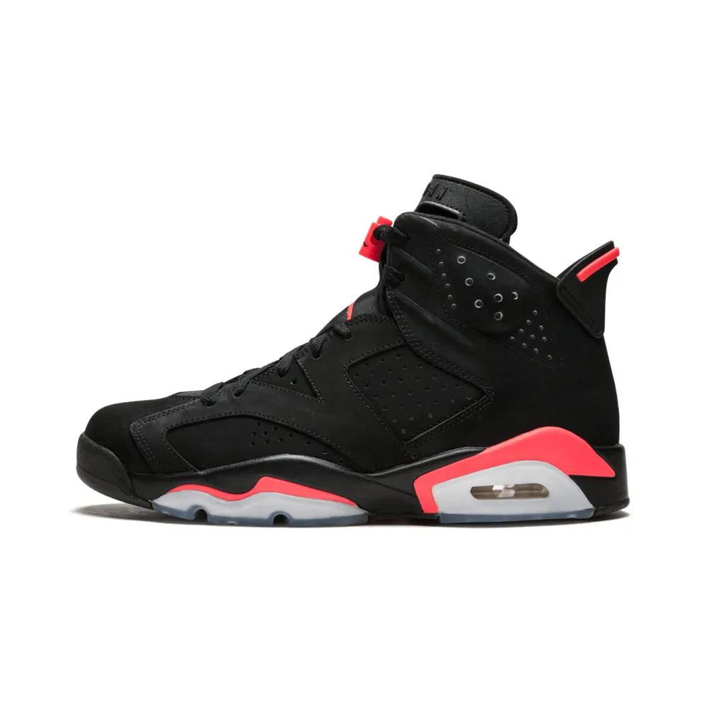 Air Jordan Nike AJ 6 VI Retro Infrared Black (JUMPMAN) (2014) (384664-023)
