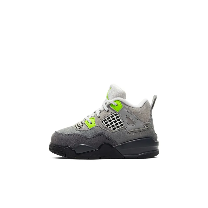 Jordan 4 Retro SE 95 Neon (TD) Cool Grey/Volt-Wolf Grey-Anthracite (CT5345-007)