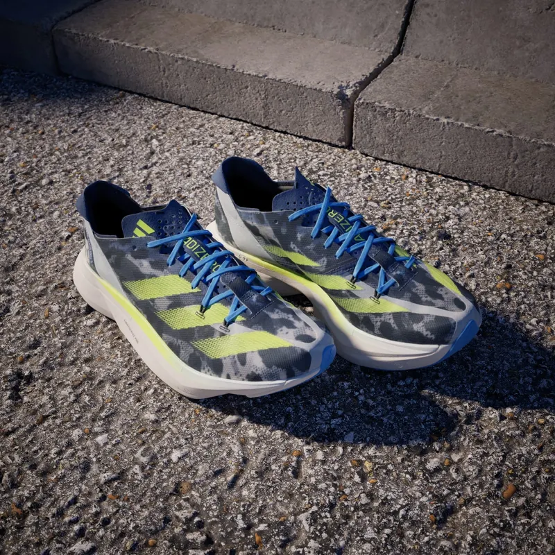 adidas Adizero Adios Pro 3 Crystal White Lucid Lemon Blue Burst (IG6441)
