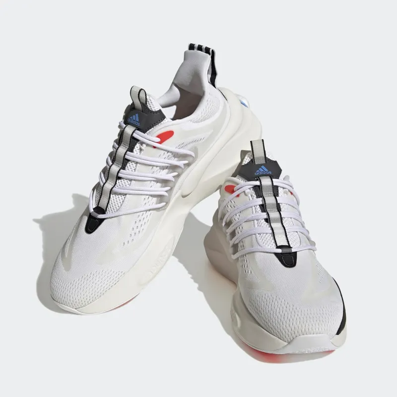 Adidas Alphaboost V1 Sustainable BOOST Lifestyle Running Cloud White / Blue Fusion / Bright Red (HP2757)