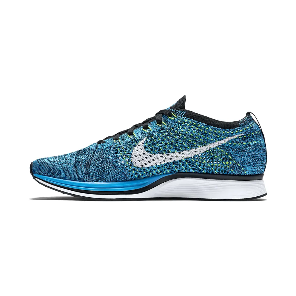 Nike Flyknit Racer Blue Cactus Blue Glow/White/Black (526628-402)