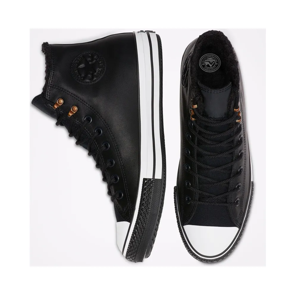 Converse Chuck Taylor All-Star Winter Hi Sherpa Leather Black (165936C)
