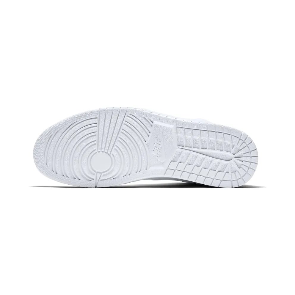 Jordan 1 Mid White/Pure Platinum White/Pure Platinum (554724-104)