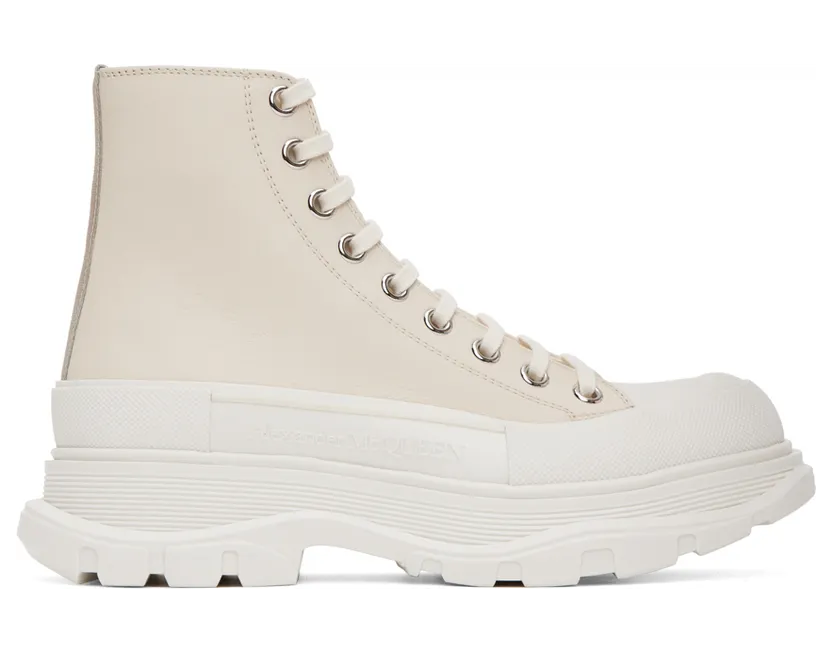 Alexander McQueen Black Tread Slick High Sneakers (705661WHZ62)