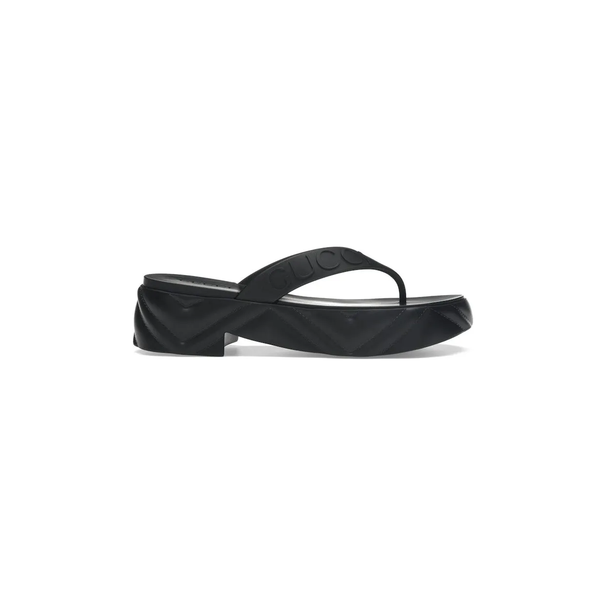 Gucci Thong Platform Sandal Black (746334 JFM00 1000)