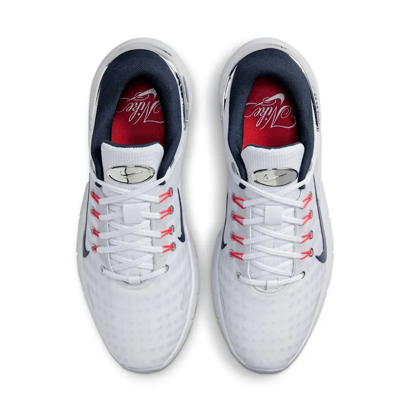 Nike Free Golf Pure Platinum Light Crimson Wolf Grey Armory Navy (FZ8795-001)
