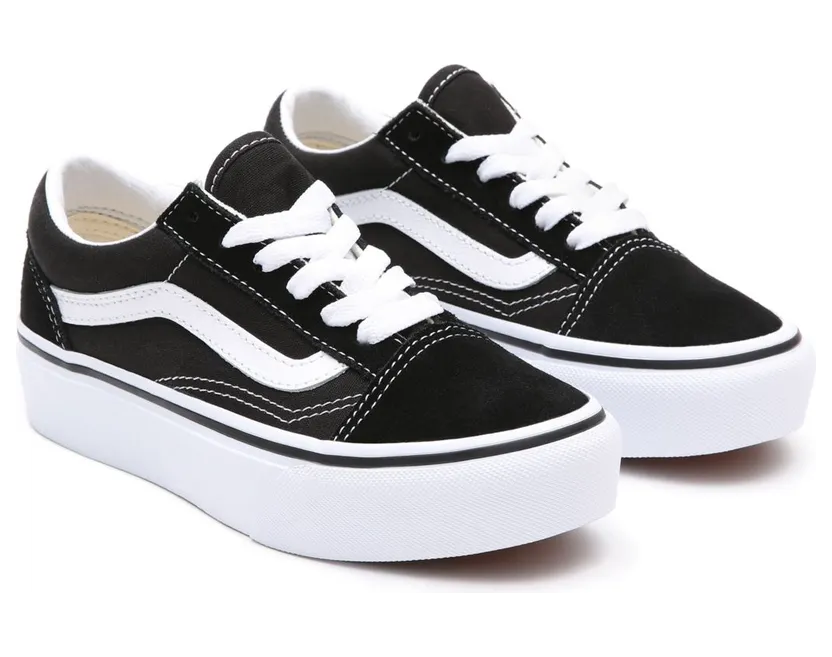 VANS Old Skool Platform Kinderschoenen (Zwart)