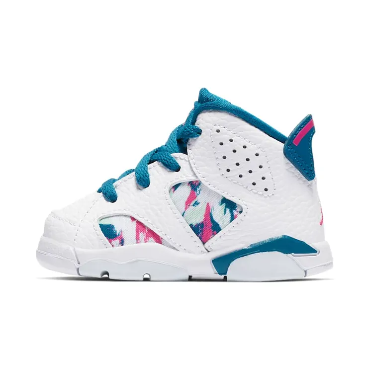 Air Jordan 6 Retro TD ‘Green Abyss’ White/Green Abyss-Laser Fuchsia (645127-153)