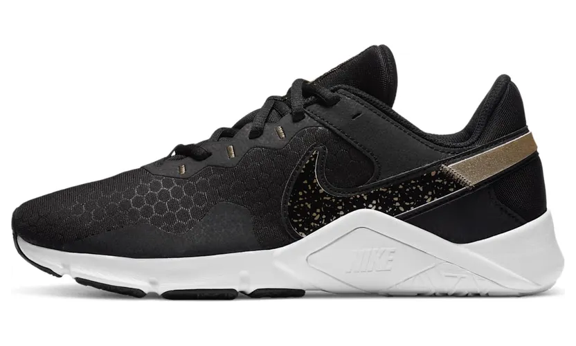 Nike Legend Essential 2 Premium Black White Metallic Gold Grain (CZ3668-001)