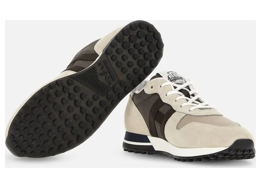 Sneakers Hogan H383 Beige Brown (HXM3830AN51MST0BBZ) (4)