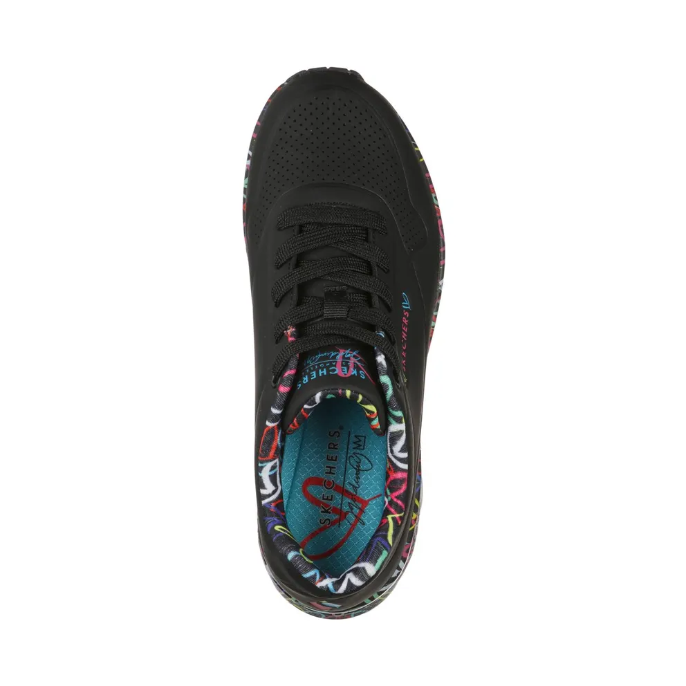 Skechers x JGoldcrown: Uno – Loving Love Sneaker Black