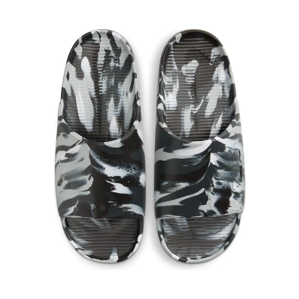 Nike Calm Slide Marble Black Grey (FV5637-001)