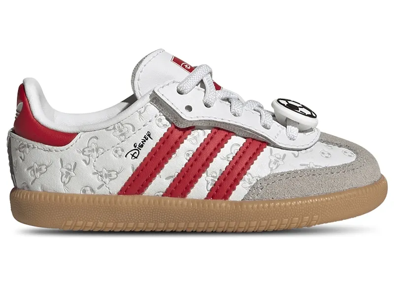 adidas Samba OG Comfort Closure Disney Goofy Soccer White Better Scarlet (IH1754)