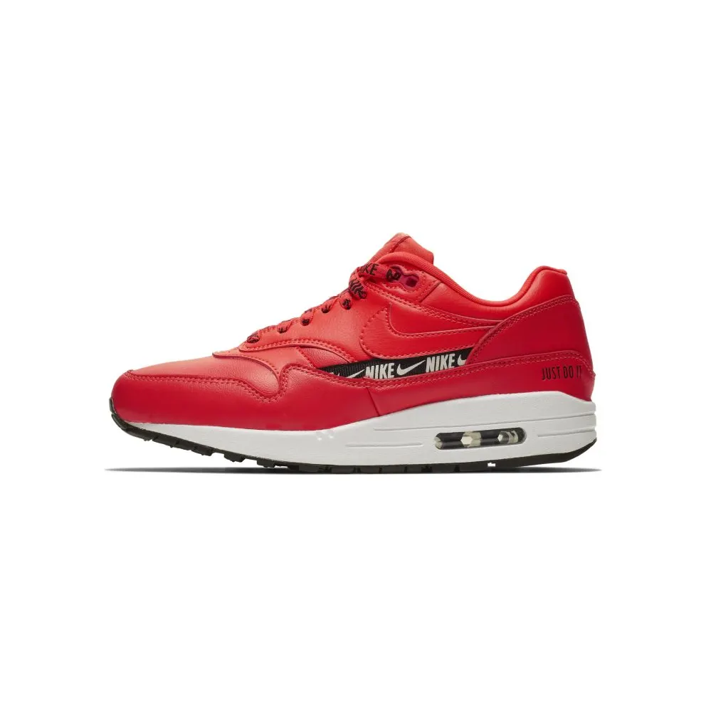 Nike Air Max 1 Overbranding Bright Crimson (W) Bright Crimson/Bright Crimson-Black (881101-602)