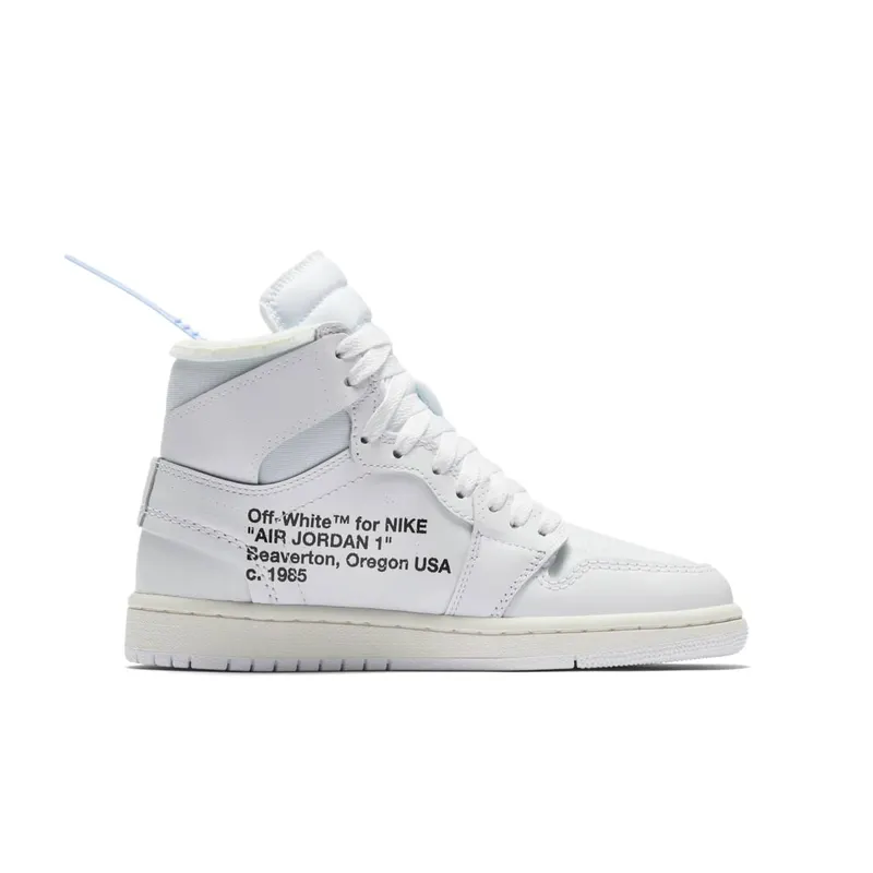 Jordan 1 Retro High Off-White White (GS) White/White (AQ8296-100)